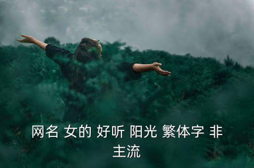 网名 女的 好听 阳光 繁体字 非主流