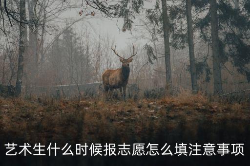 艺术生什么时候报志愿怎么填注意事项