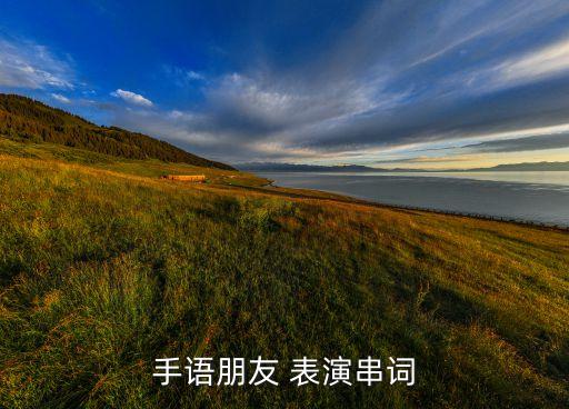 手语朋友 表演串词