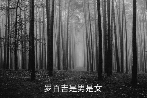罗百吉是男是女