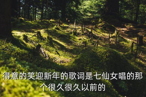 得意的笑迎新年的歌词是七仙女唱的那个很久很久以前的