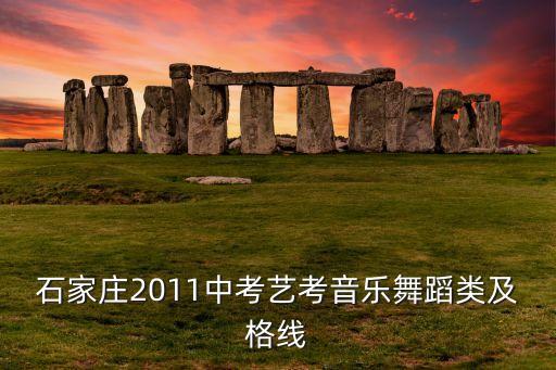 河北省舞蹈艺考，石家庄2011中考艺考音乐舞蹈类及格线