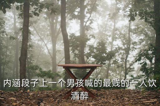 内涵段子上一个男孩喊的最贱的一人饮酒醉