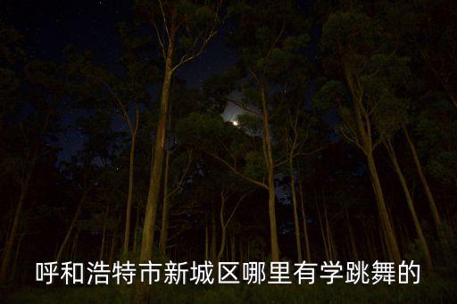 呼和浩特市新城区哪里有学跳舞的