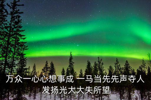 万众一心心想事成 一马当先先声夺人 发扬光大大失所望
