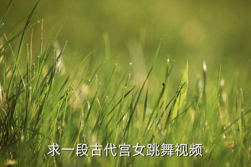 求一段古代宫女跳舞视频