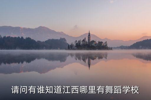 请问有谁知道江西哪里有舞蹈学校