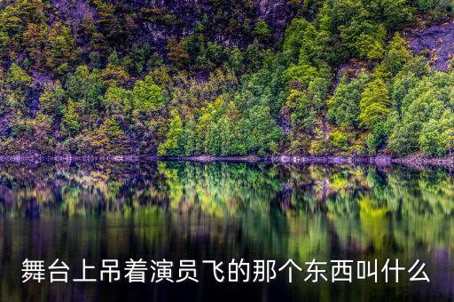 舞台上吊着演员飞的那个东西叫什么
