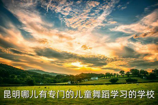 哪里儿童跳舞学校，昆明哪个少儿舞蹈培训学校比较靠谱