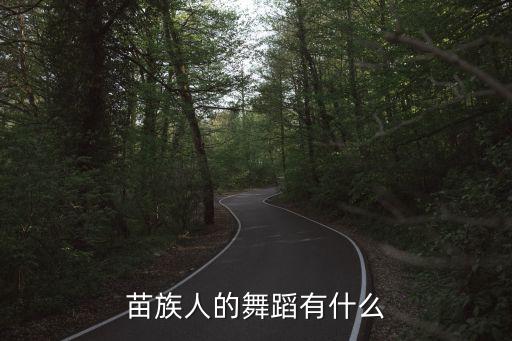 苗族人的舞蹈有什么