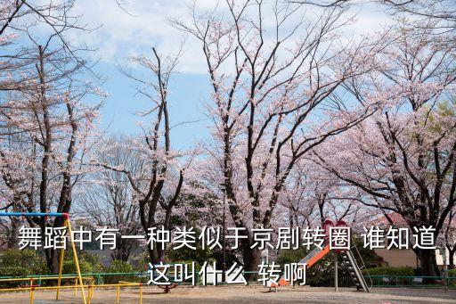 古典舞里的转圈叫什么，舞蹈中有一种类似于京剧转圈 谁知道这叫什么 转啊