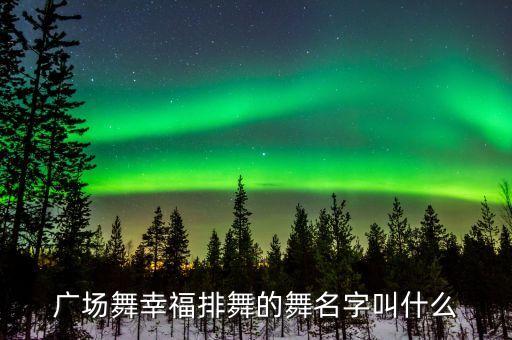 广场舞曲什么幸福，有谁知道有一首歌的名字叫幸福什么的舞蹈