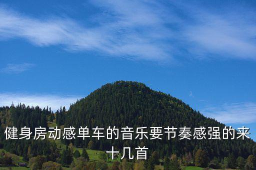 健身房动感单车的音乐要节奏感强的来十几首
