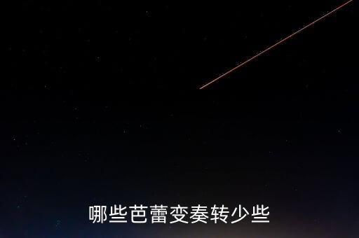 哪些芭蕾变奏转少些