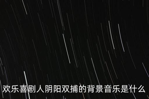 欢乐喜剧人阴阳双捕的背景音乐是什么