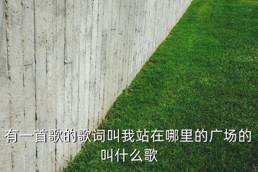 有一首歌的歌词叫我站在哪里的广场的叫什么歌