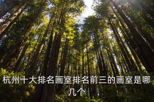 杭州十大排名画室排名前三的画室是哪几个