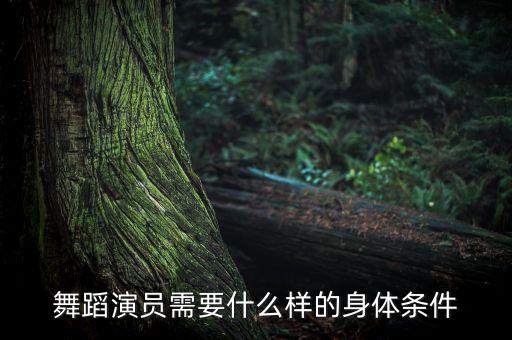 舞蹈演员需要什么样的身体条件