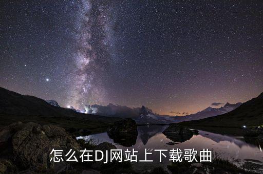 怎么在DJ网站上下载歌曲