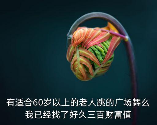 有适合60岁以上的老人跳的广场舞么我已经找了好久三百财富值