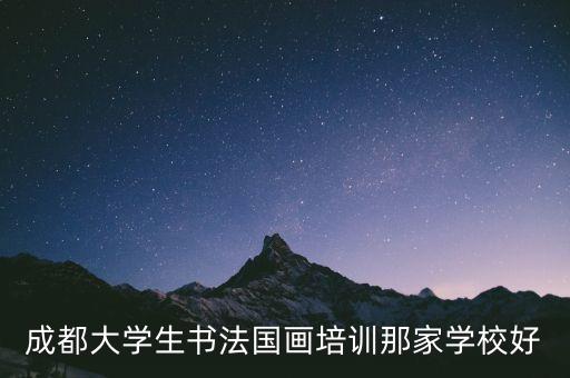 成都书法培训机构十大排行，成都大学生书法国画培训那家学校好