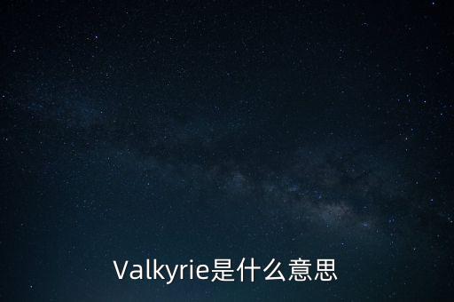 Valkyrie是什么意思
