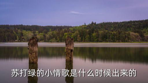 小情歌怎么火的，喜欢苏打绿的的人来说说这首歌为什么能牵动你的心