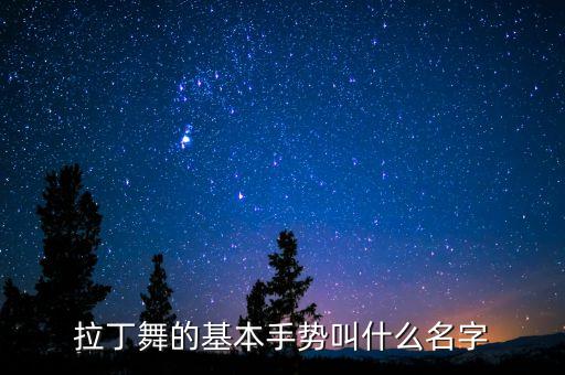 拉丁舞的基本手势叫什么名字