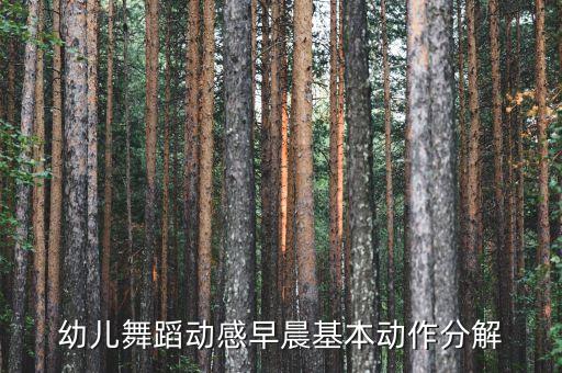 幼儿舞蹈动感早晨基本动作分解