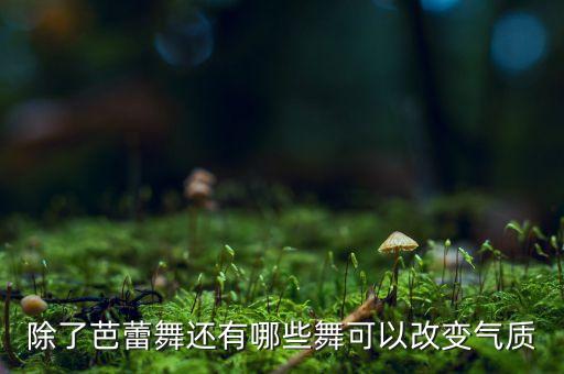 除了芭蕾舞还有哪些舞可以改变气质