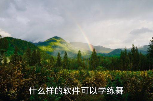 什么样的软件可以学练舞