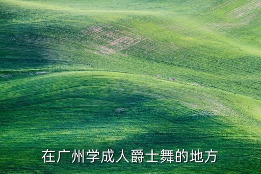 在广州学成人爵士舞的地方