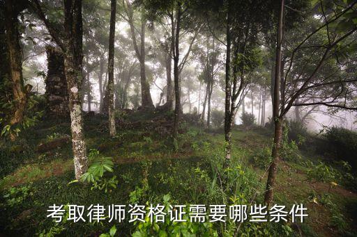 律师资格证报考条件，考取律师资格证需要哪些条件