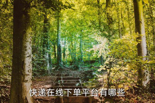 快递在线下单平台有哪些