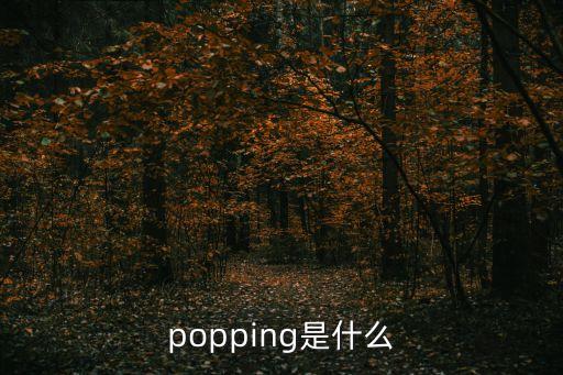 popping是什么