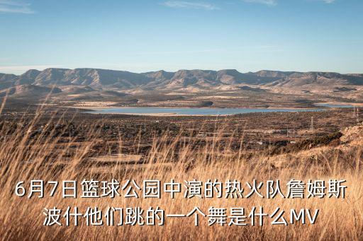 6月7日篮球公园中演的热火队詹姆斯波什他们跳的一个舞是什么MV