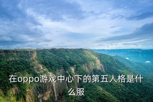 在oppo游戏中心下的第五人格是什么服