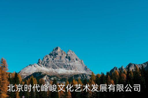 北京时代峰峻文化艺术发展有限公司