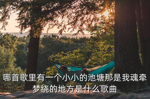 有首歌词说什么老榆树，哪首歌里有一个小小的池塘那是我魂牵梦绕的地方是什么歌曲