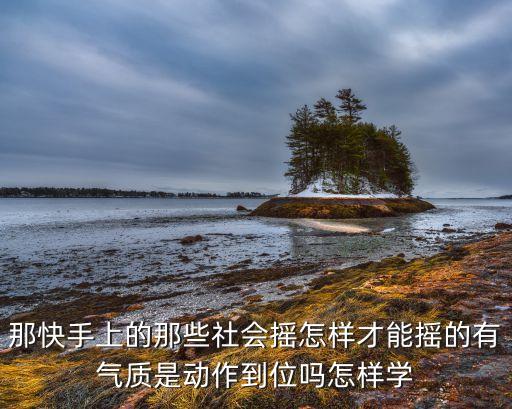那快手上的那些社会摇怎样才能摇的有气质是动作到位吗怎样学
