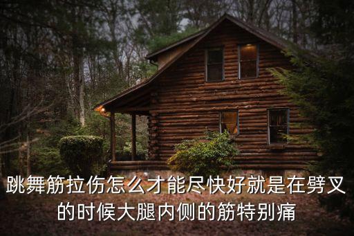 跳舞筋拉伤怎么才能尽快好就是在劈叉的时候大腿内侧的筋特别痛
