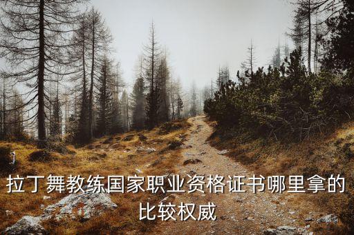 拉丁舞教练国家职业资格证书哪里拿的比较权威
