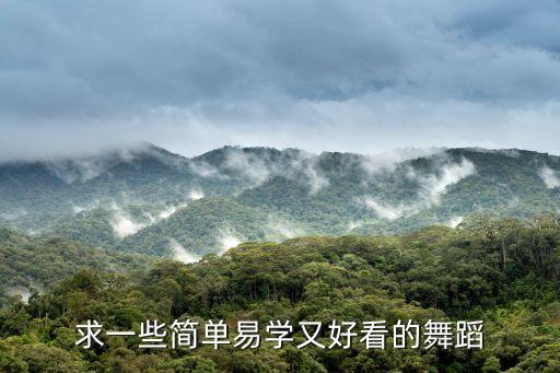 求一些简单易学又好看的舞蹈