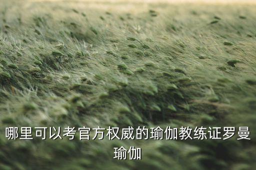 国家认证的瑜伽教练证，瑜伽证书哪种是在市场上认可的