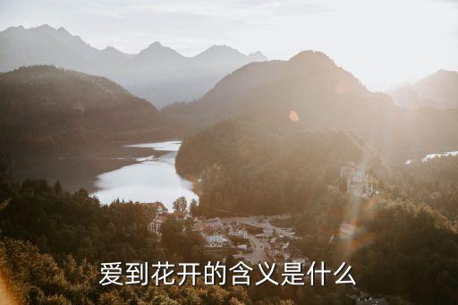 情到花开什么意思，花开花落情断情续是什么意思