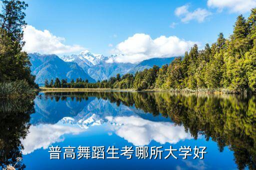普高舞蹈生考哪所大学好