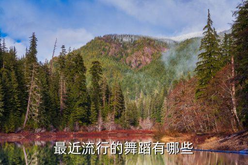 最近流行的舞蹈有哪些