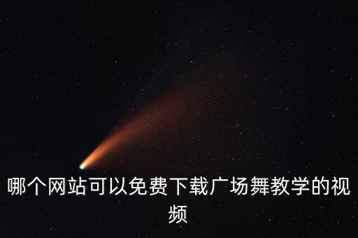 哪个网站可以免费下载广场舞教学的视频