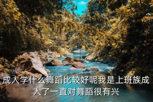 成人学什么舞蹈比较好呢我是上班族成人了一直对舞蹈很有兴