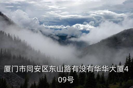 厦门市同安区东山路有没有华华大厦409号